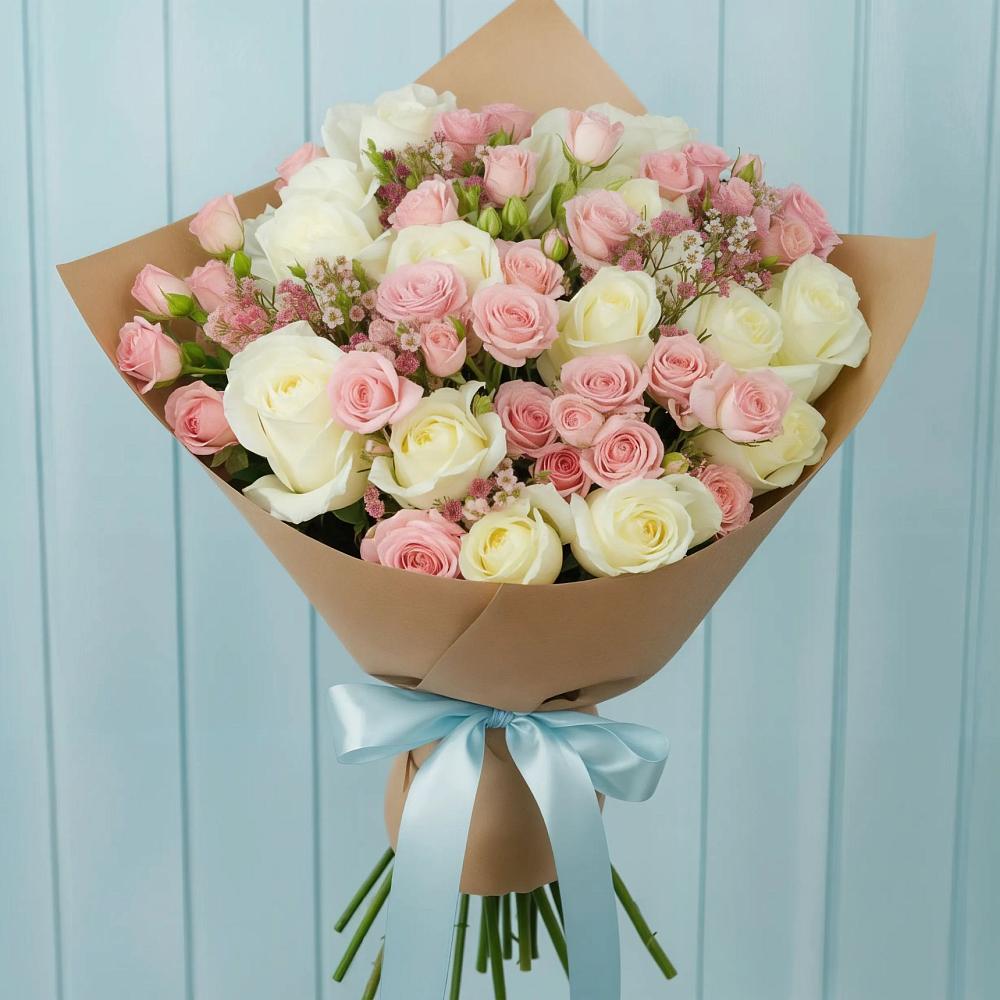 Букет цветов из: Розы в Пионерском