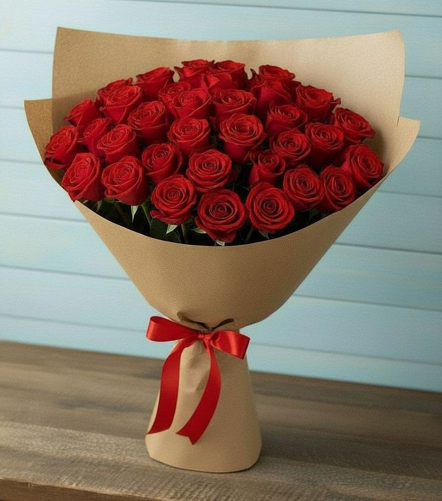 Букет Красные розы Милано в Пионерском