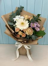 Букет цветов из:  Герберы и Хризантемы в Пионерском