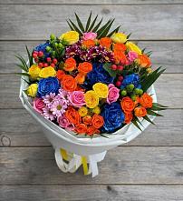 Букет цветов из:  Розы и Хризантемы в Пионерском